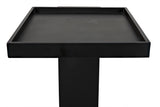 Noir Ledge All Metal Side Table GTAB929MTB