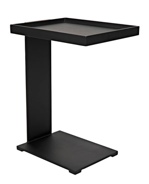 Noir Ledge All Metal Side Table GTAB929MTB