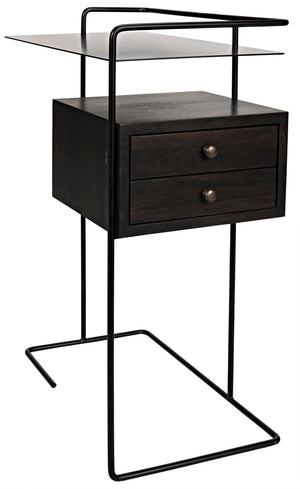 Noir Massimo Side Table GTAB930MTB