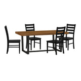5 Piece Solid Wood Dining Table and 4 Chairs