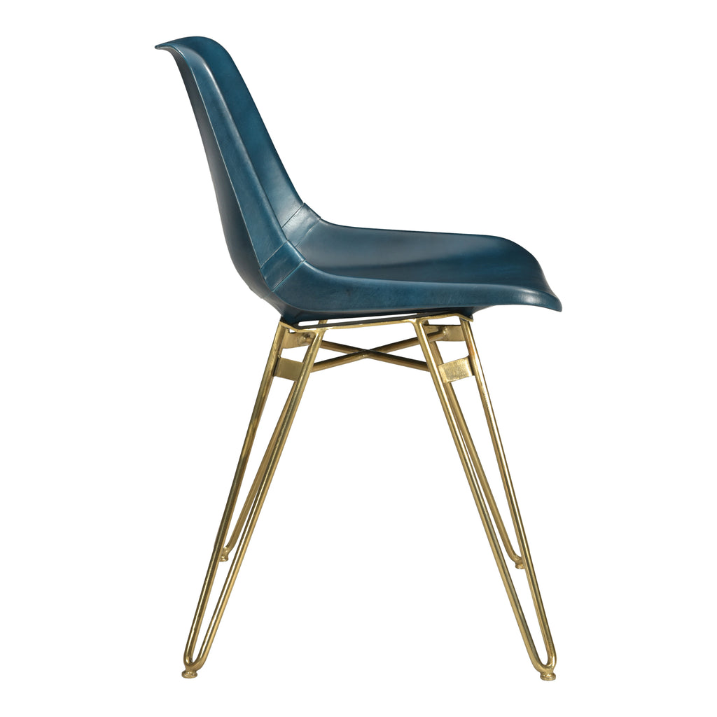 Moe's Home Omni Dining Chair Blue-M2