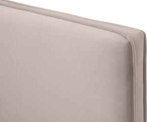 Geri Velvet / Engineered Wood / Metal / Foam Contemporary Pink Velvet Full Bed - 59.5" W x 81.7" D x 53" H