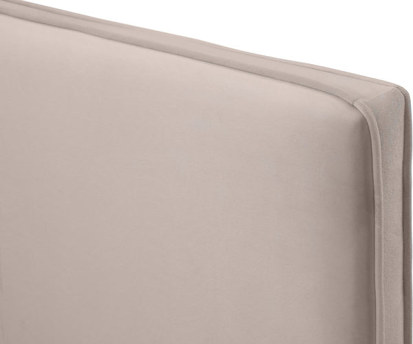 Geri Velvet / Engineered Wood / Metal / Foam Contemporary Pink Velvet Full Bed - 59.5" W x 81.7" D x 53" H