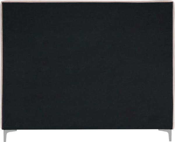 Geri Velvet / Engineered Wood / Metal / Foam Contemporary Pink Velvet Queen Bed - 65.5" W x 87.2" D x 53" H