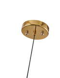 Bethel Brass LED Single Pendant Lighting in Metal & Crystal