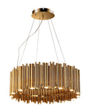 Bethel Gold LED Chandelier in Stainless Steel