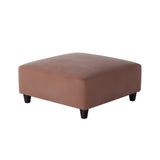 Fusion 109-C Transitional Cocktail Ottoman 109-C Bella Rosewood 38" Square Cocktail Ottoman
