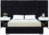 Grande Velvet Contemporary Bed