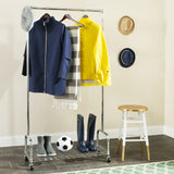 Christian Chrome Wire Single Rod Clothes Rack – Stylish Storage Solution for Elegant Spaces!