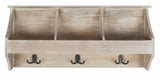 Darcey Deluxe Hanging Storage Wall Rack with Elegant Design and Three Spacious Compartments