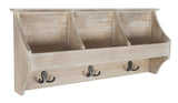 Darcey Deluxe Hanging Storage Wall Rack with Elegant Design and Three Spacious Compartments