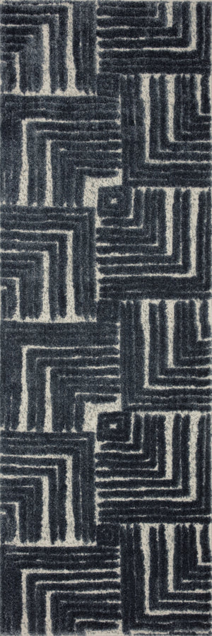 Loloi Hagen HAG-05 100% Polypropylene Pile Power Loomed Contemporary Rug HAGEHAG-05BBWH96D0
