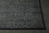 Chandra Rugs Hailee 100% Wool Hand-Tufted Contemporary Rug Black/White 9' x 13'