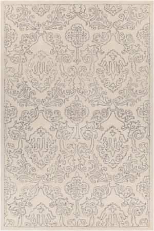 Chandra Rugs Hailee 100% Wool Hand-Tufted Contemporary Rug Ivory/Grey 9' x 13'