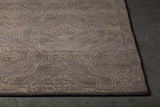 Chandra Rugs Hailee 100% Wool Hand-Tufted Contemporary Rug Grey/Gold 9' x 13'