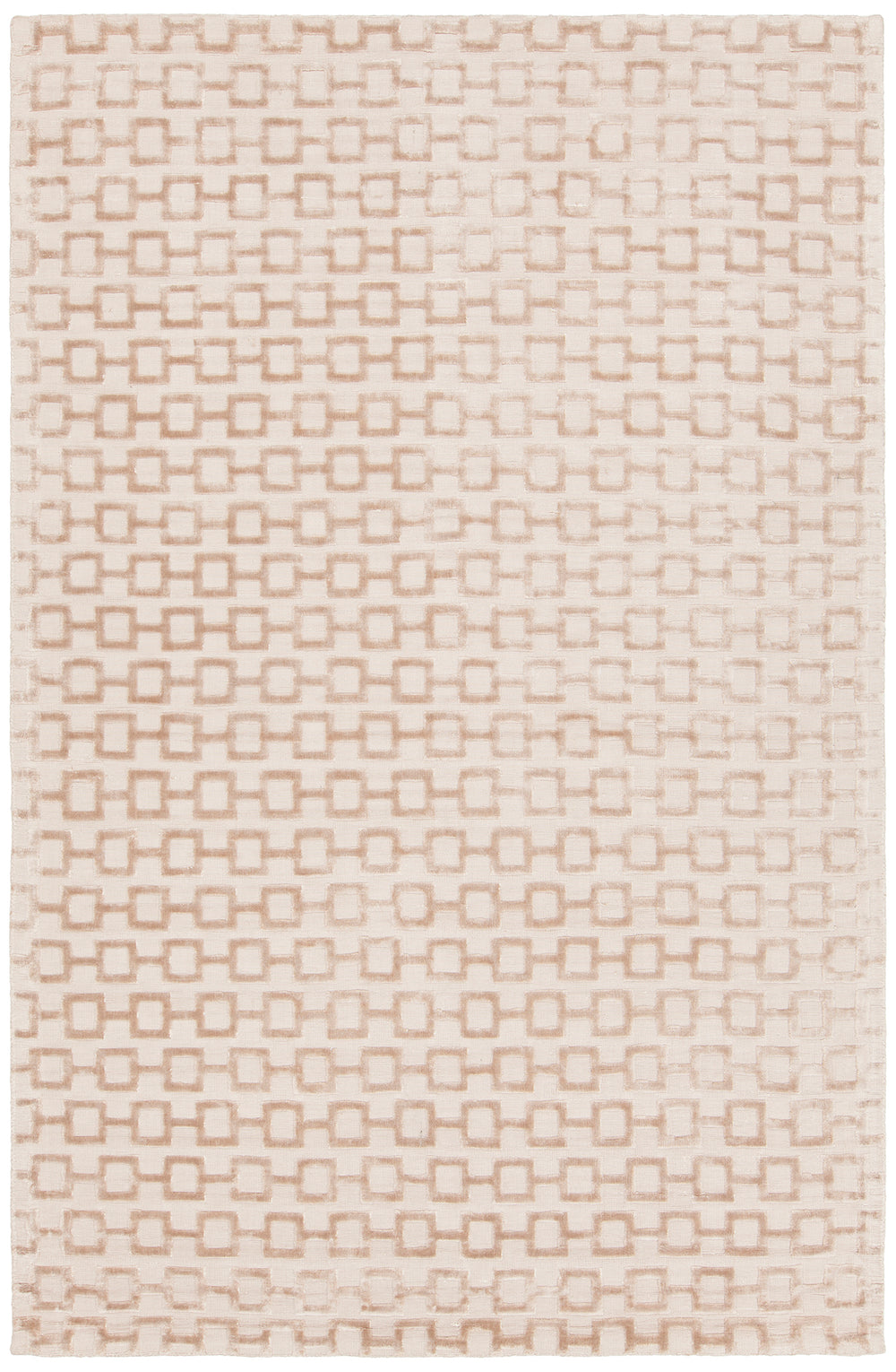Chandra Rugs Hallie 100% Viscose Hand Woven Contemporary Rug Beige 7'9 x 10'6