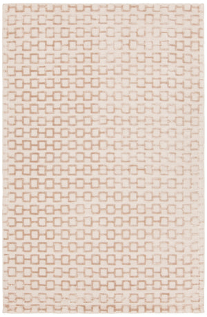 Chandra Rugs Hallie 100% Viscose Hand Woven Contemporary Rug Beige 7'9 x 10'6