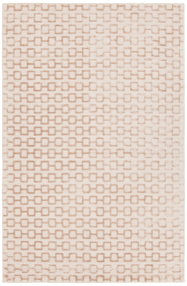 Chandra Rugs Hallie 100% Viscose Hand Woven Contemporary Rug Beige 7'9 x 10'6