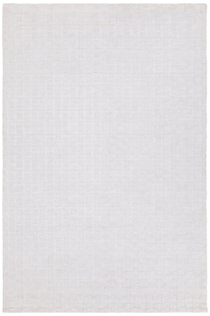 Chandra Rugs Hallie 100% Viscose Hand Woven Contemporary Rug White 7'9 x 10'6