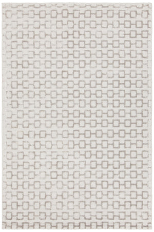 Chandra Rugs Hallie 100% Viscose Hand Woven Contemporary Rug Silver 7'9 x 10'6