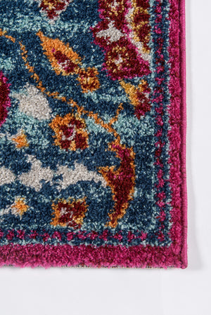 Momeni Haley HAL-3 Machine Made Traditional Medallion Indoor Area Rug Pink 9'3" x 12'6" HALEYHAL-3PNK93C6