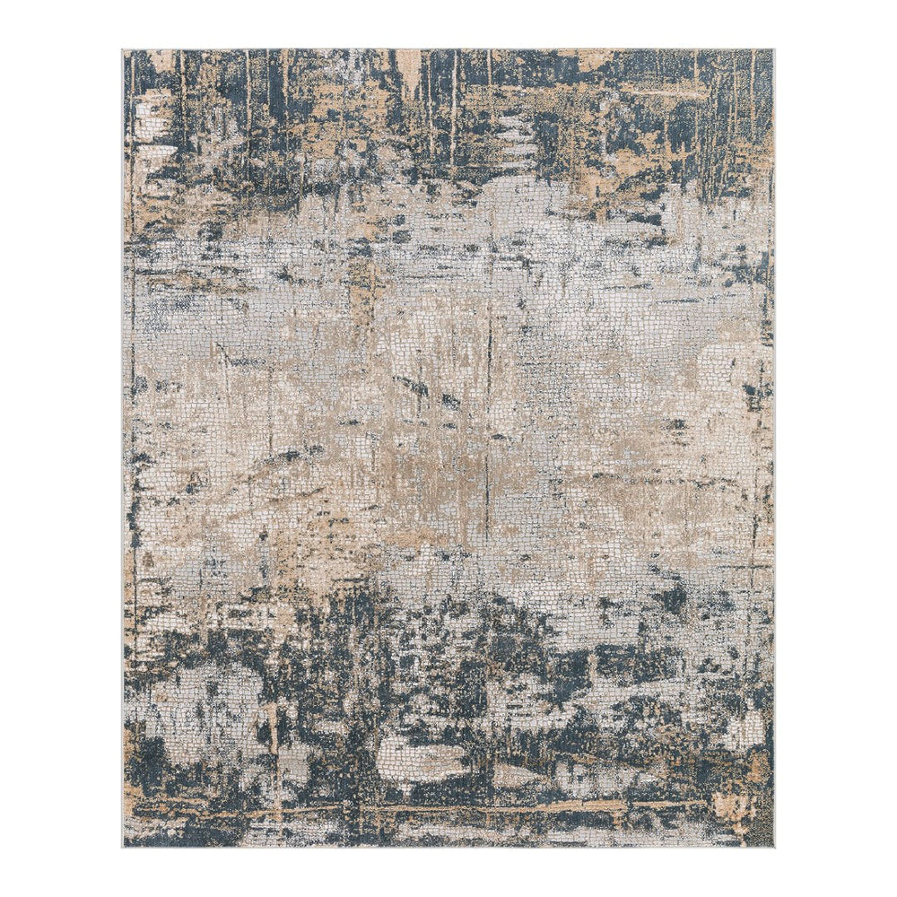 AMER Rugs Hamilton HAM-1 Power-Loomed Abstract Modern & Contemporary Area Rug Indigo 8'6" x 11'6"
