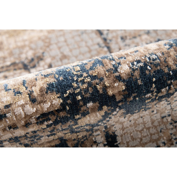 AMER Rugs Hamilton HAM-1 Power-Loomed Abstract Modern & Contemporary Area Rug Indigo 8'6" x 11'6"