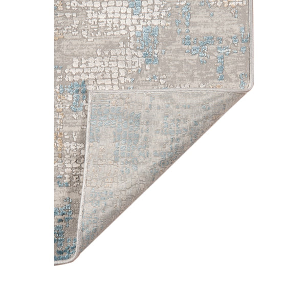 AMER Rugs Hamilton HAM-2 Power-Loomed Abstract Modern & Contemporary Area Rug Light Blue 8'6" x 11'6"