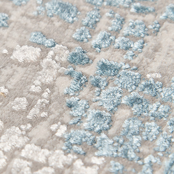 AMER Rugs Hamilton HAM-2 Power-Loomed Abstract Modern & Contemporary Area Rug Light Blue 8'6" x 11'6"