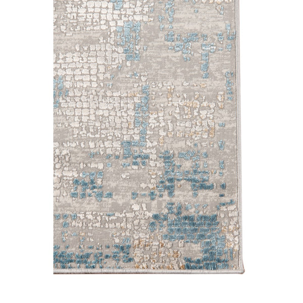 AMER Rugs Hamilton HAM-2 Power-Loomed Abstract Modern & Contemporary Area Rug Light Blue 8'6" x 11'6"