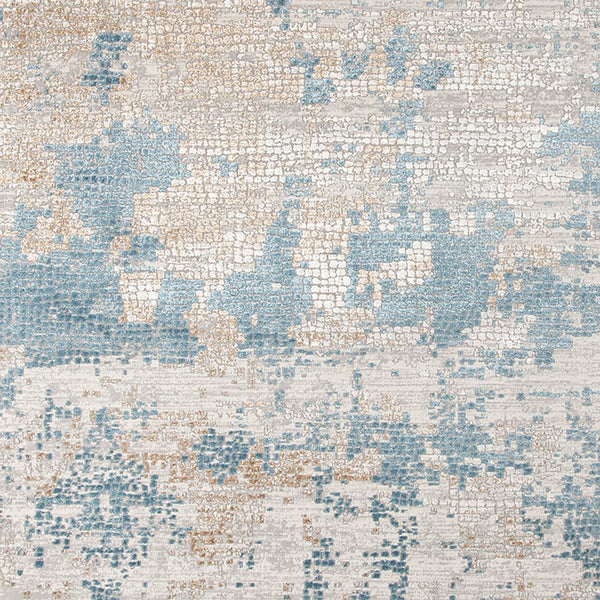 AMER Rugs Hamilton HAM-2 Power-Loomed Abstract Modern & Contemporary Area Rug Light Blue 8'6" x 11'6"