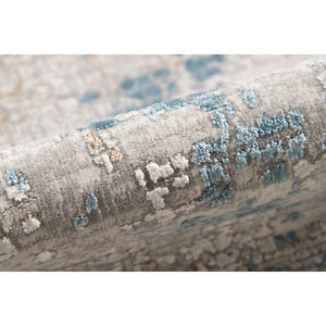 AMER Rugs Hamilton HAM-2 Power-Loomed Abstract Modern & Contemporary Area Rug Light Blue 8'6" x 11'6"