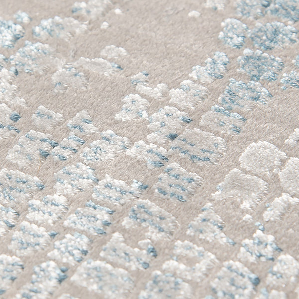 AMER Rugs Hamilton HAM-4 Power-Loomed Bordered Modern & Contemporary Area Rug Gray/Blue 8'6" x 11'6"