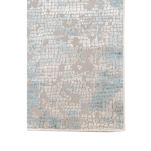 AMER Rugs Hamilton HAM-4 Power-Loomed Bordered Modern & Contemporary Area Rug Gray/Blue 8'6" x 11'6"