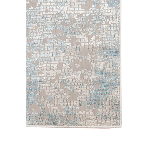 AMER Rugs Hamilton HAM-4 Power-Loomed Bordered Modern & Contemporary Area Rug Gray/Blue 8'6" x 11'6"