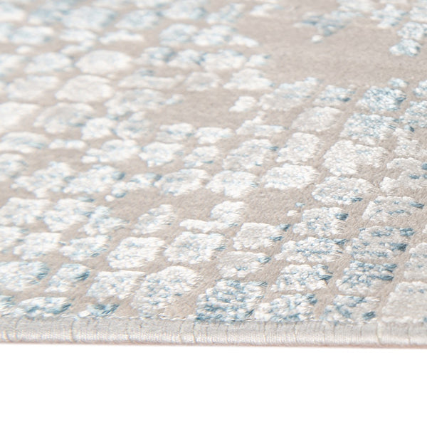 AMER Rugs Hamilton HAM-4 Power-Loomed Bordered Modern & Contemporary Area Rug Gray/Blue 8'6" x 11'6"