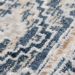 AMER Rugs Hamilton HAM-7 Power-Loomed Aztec Modern & Contemporary Area Rug Navy/Gold 8'6" x 11'6"