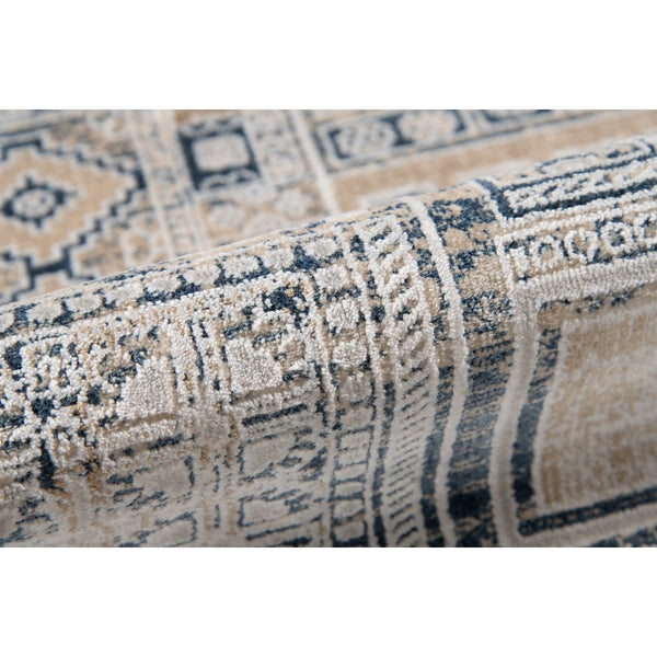 AMER Rugs Hamilton HAM-7 Power-Loomed Aztec Modern & Contemporary Area Rug Navy/Gold 8'6" x 11'6"