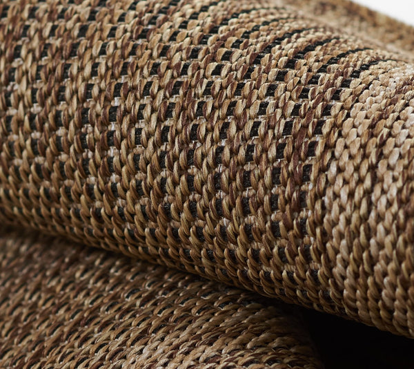 Momeni Hampton HAM-1 Machine Made Transitional Geometric Indoor/Outdoor Area Rug Natural 9' x 12' HAMPOHAM-1NAT90C0