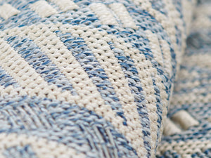 Momeni Hampton HAM-3 Machine Made Transitional Geometric Indoor/Outdoor Area Rug Blue 9' x 12' HAMPOHAM-3BLU90C0