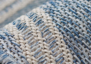 Momeni Hampton HAM-5 Machine Made Transitional Geometric Indoor/Outdoor Area Rug Blue 9' x 12' HAMPOHAM-5BLU90C0