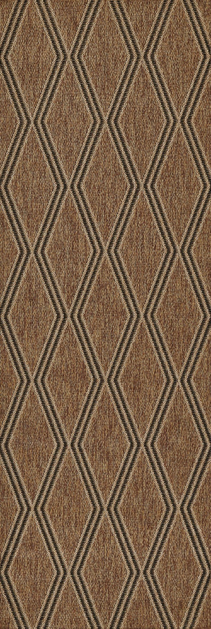 Momeni Hampton HAM-5 Machine Made Transitional Geometric Indoor/Outdoor Area Rug Natural 9' x 12' HAMPOHAM-5NAT90C0