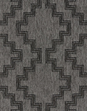 Momeni Hampton HAM-9 Machine Made Transitional Geometric Indoor/Outdoor Area Rug Charcoal 9' x 12' HAMPOHAM-9CHR90C0