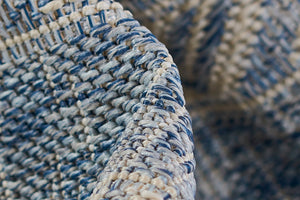 Momeni Hampton HAM10 Machine Made Transitional Geometric Indoor/Outdoor Area Rug Blue 9' x 12' HAMPOHAM10BLU90C0