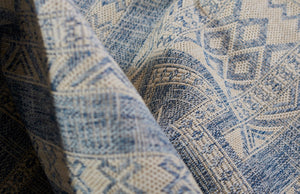 Momeni Hampton HAM10 Machine Made Transitional Geometric Indoor/Outdoor Area Rug Blue 9' x 12' HAMPOHAM10BLU90C0