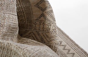 Momeni Hampton HAM10 Machine Made Transitional Geometric Indoor/Outdoor Area Rug Grey 9' x 12' HAMPOHAM10GRY90C0