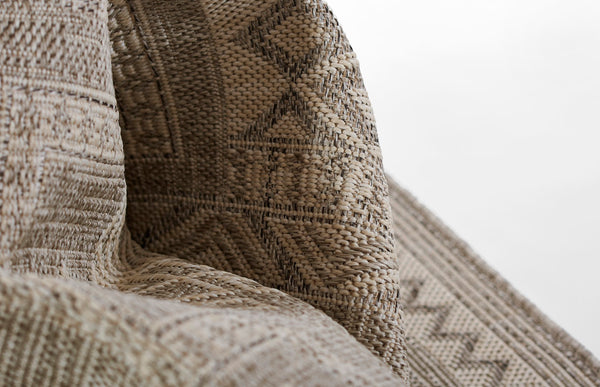 Momeni Hampton HAM10 Machine Made Transitional Geometric Indoor/Outdoor Area Rug Grey 9' x 12' HAMPOHAM10GRY90C0