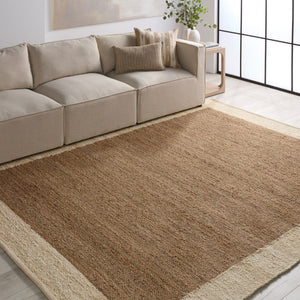 Jaipur Living Hanover Query HAN02 Handwoven Handmade Indoor Contemporary Rug Brown 9' x 12'