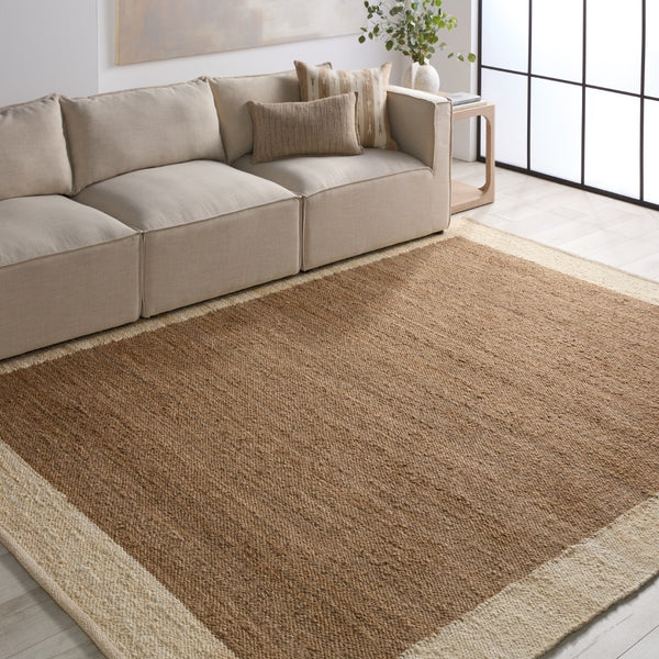 Jaipur Living Hanover Query HAN02 Handwoven Handmade Indoor Contemporary Rug Brown 9' x 12'