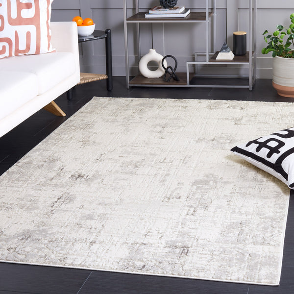 Safavieh Hanna 111 Power Loomed Transitional Rug Ivory Grey / Dark Grey 9' x 12'